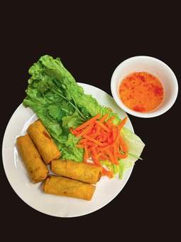 Vegetarian Egg Roll (4)