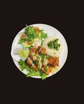 Steam Rice & Shaking Tofu